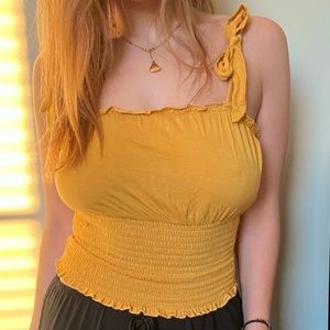 Guess Tie Straps Scrunch Top